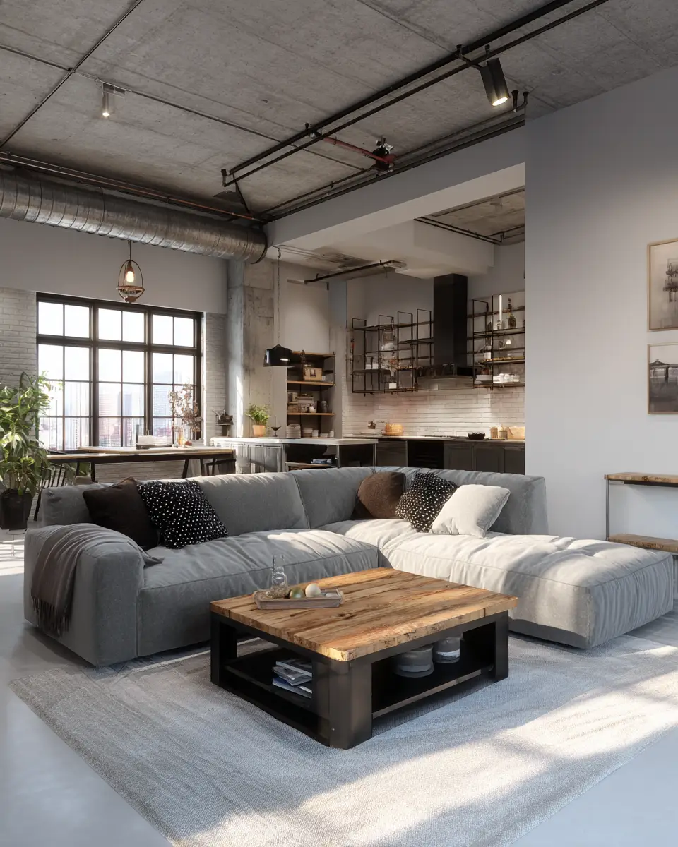 Industrial Living Room Decor Ideas