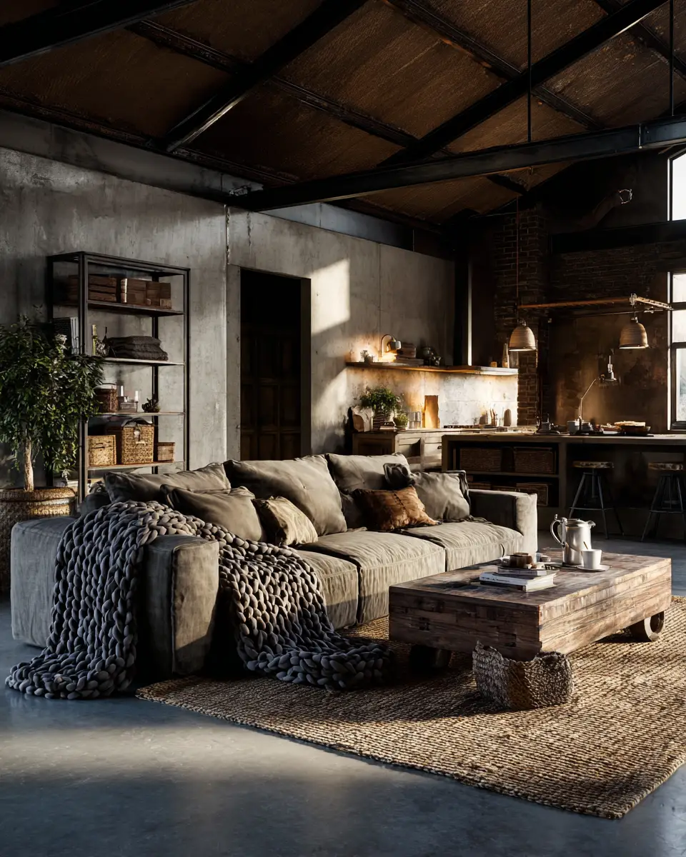 Industrial Living Room Decor Ideas