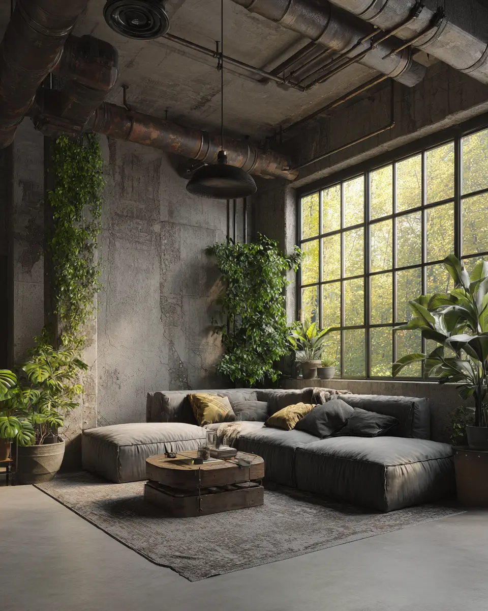 Industrial Living Room Decor Ideas