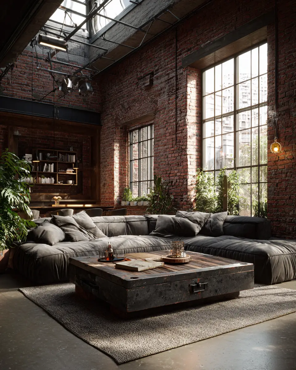 Industrial Living Room Decor Ideas
