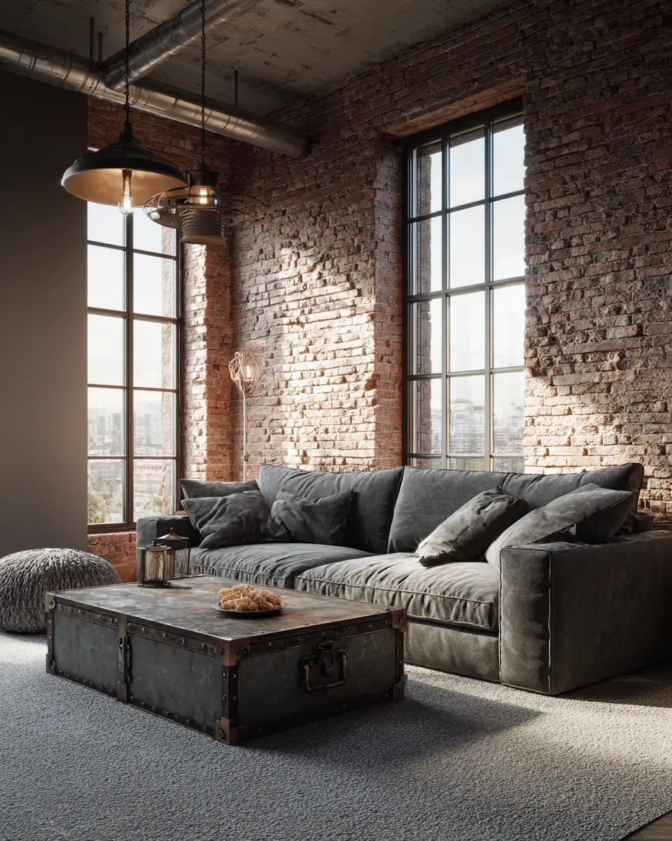 Industrial Living Room Decor Ideas