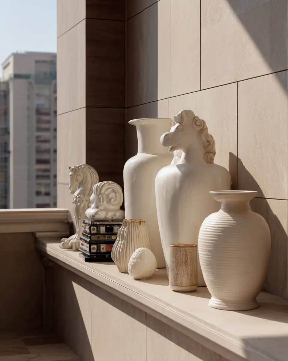 Ivory Classic Balcony Decor Ideas