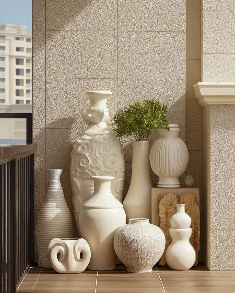 Ivory Classic Balcony Decor Ideas