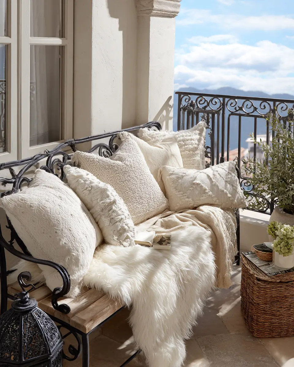 Ivory Classic Balcony Decor Ideas