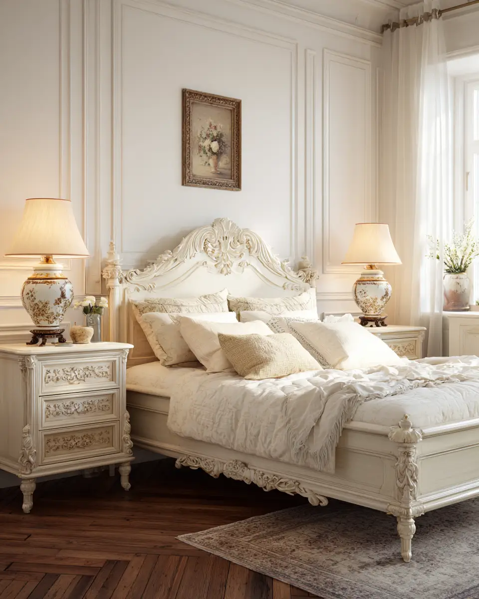 Ivory Classic Bedroom Decor Ideas