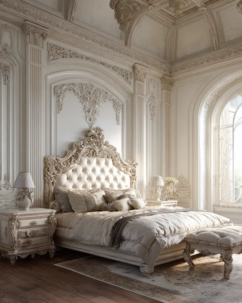 Ivory Classic Bedroom Decor Ideas