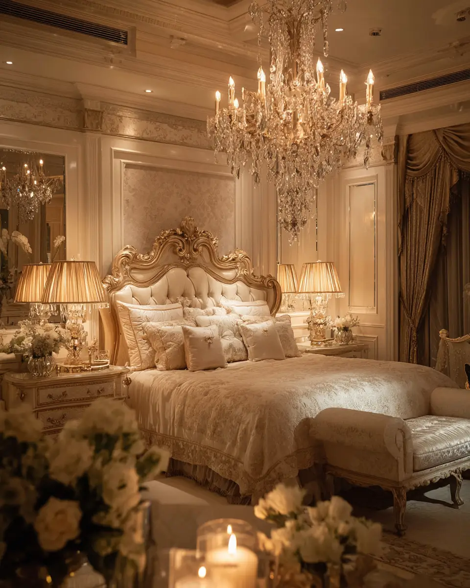 Ivory Classic Bedroom Decor Ideas