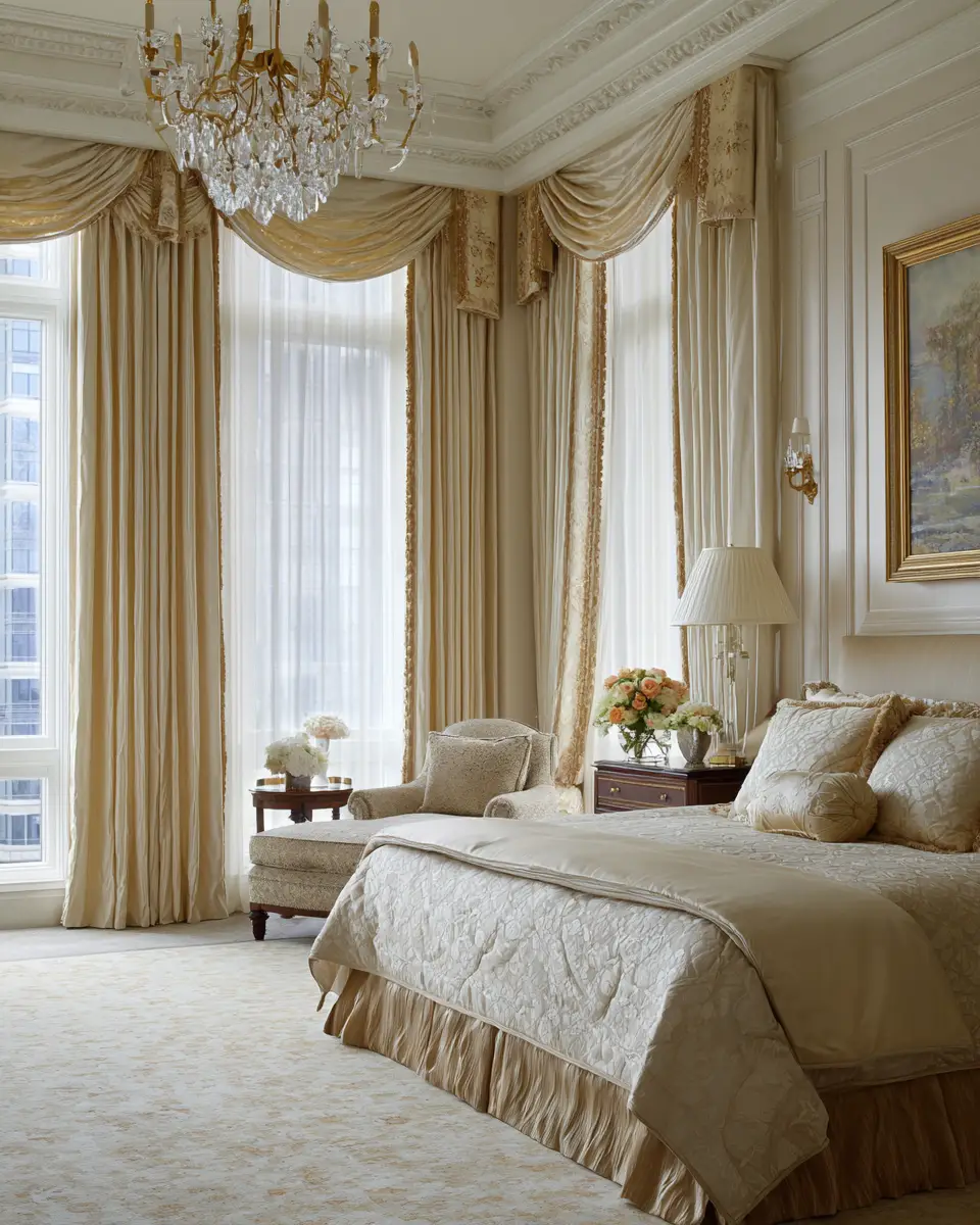 Ivory Classic Bedroom Decor Ideas