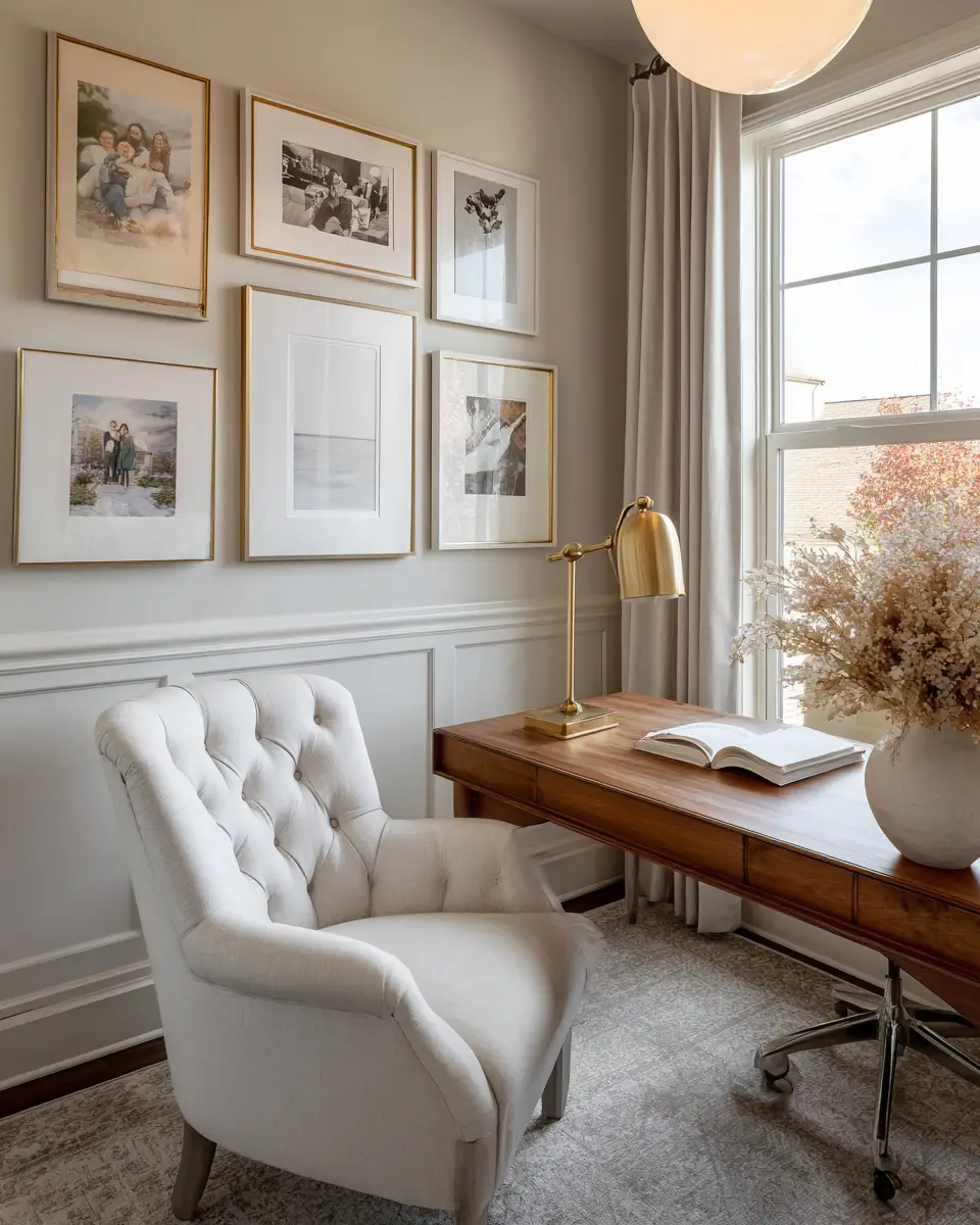 Ivory Classic Home Office Decor Ideas
