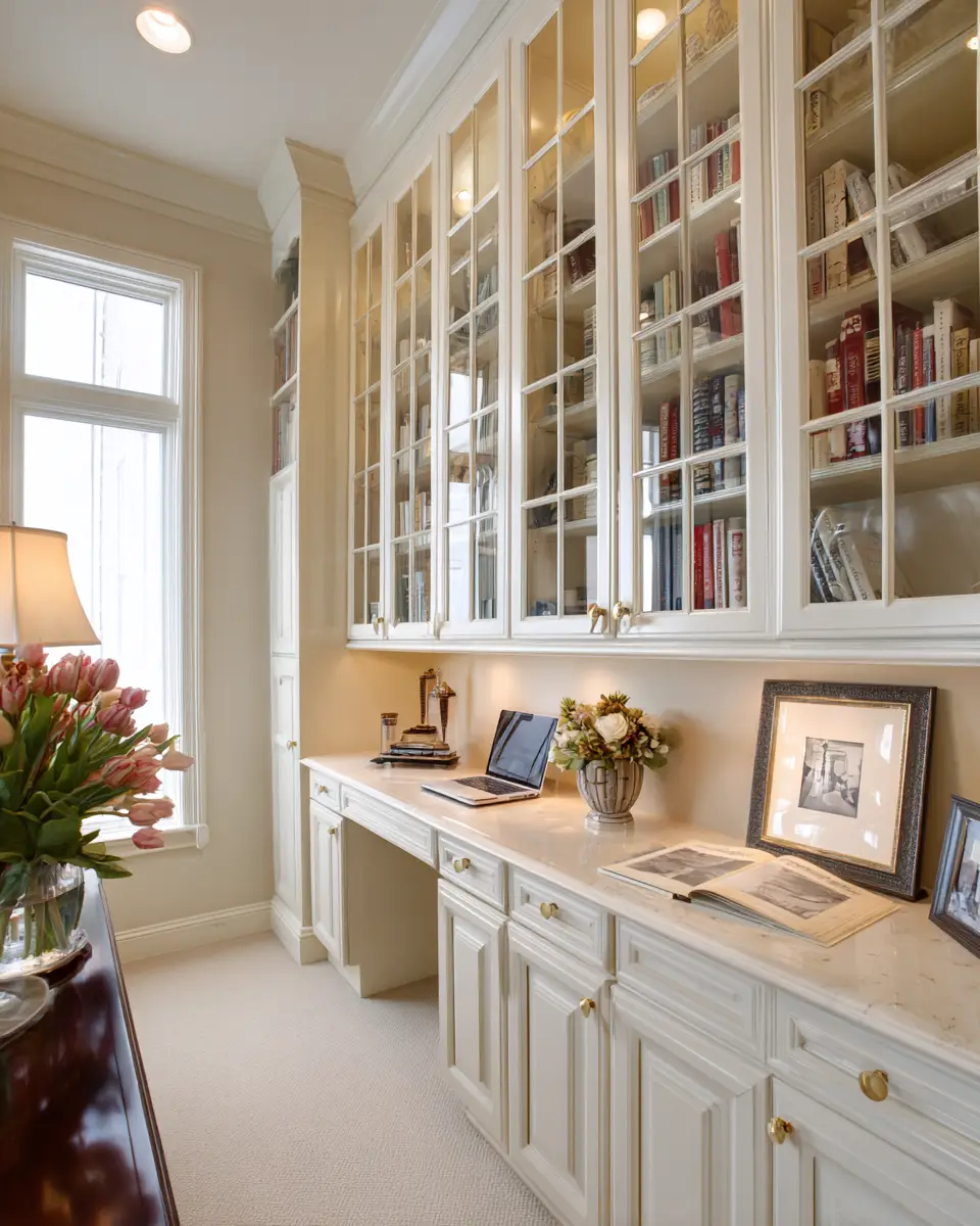 Ivory Classic Home Office Decor Ideas