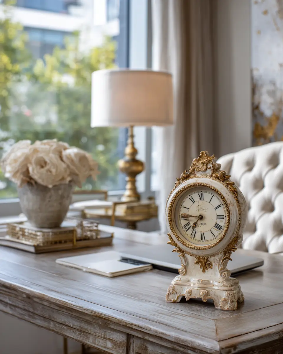 Ivory Classic Home Office Decor Ideas