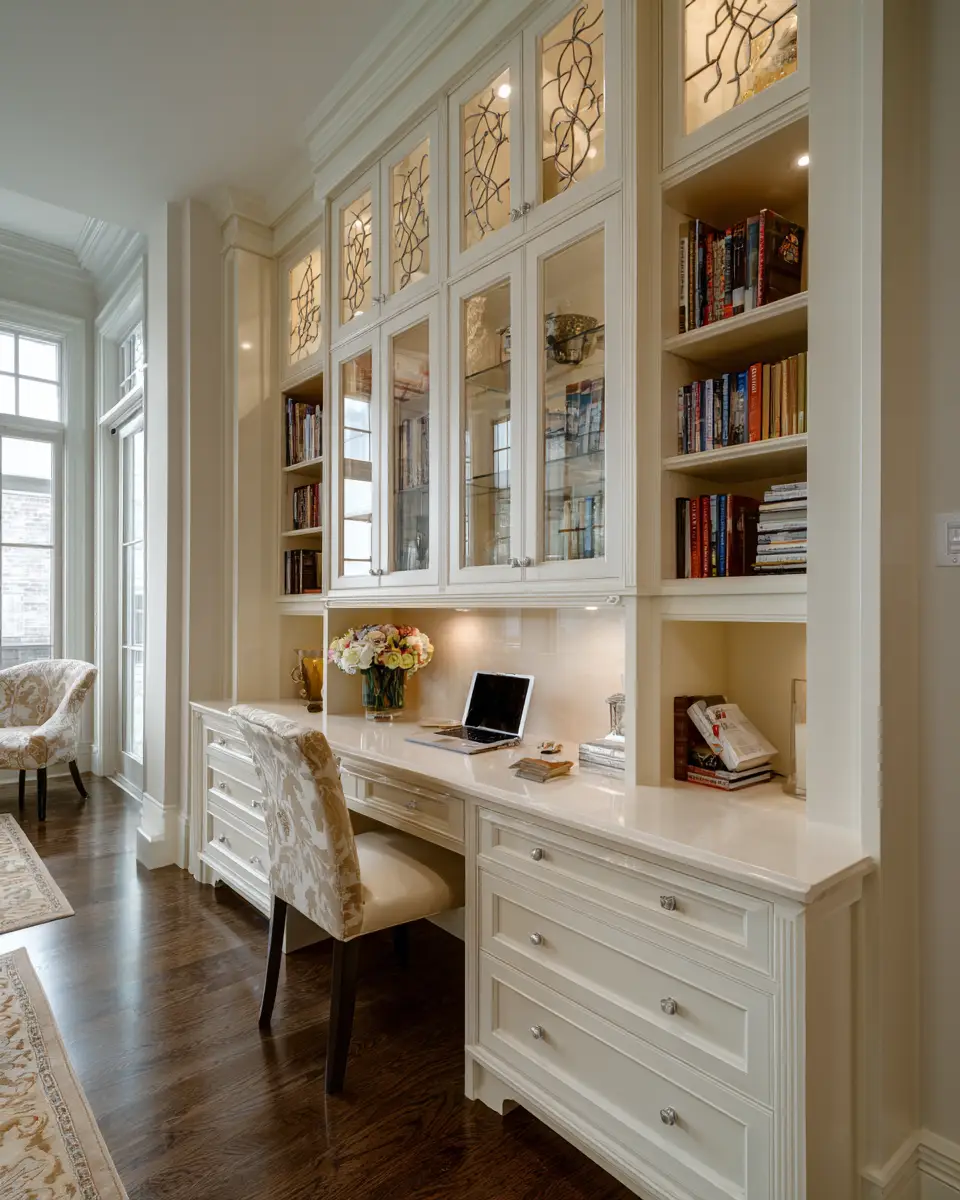 Ivory Classic Home Office Decor Ideas