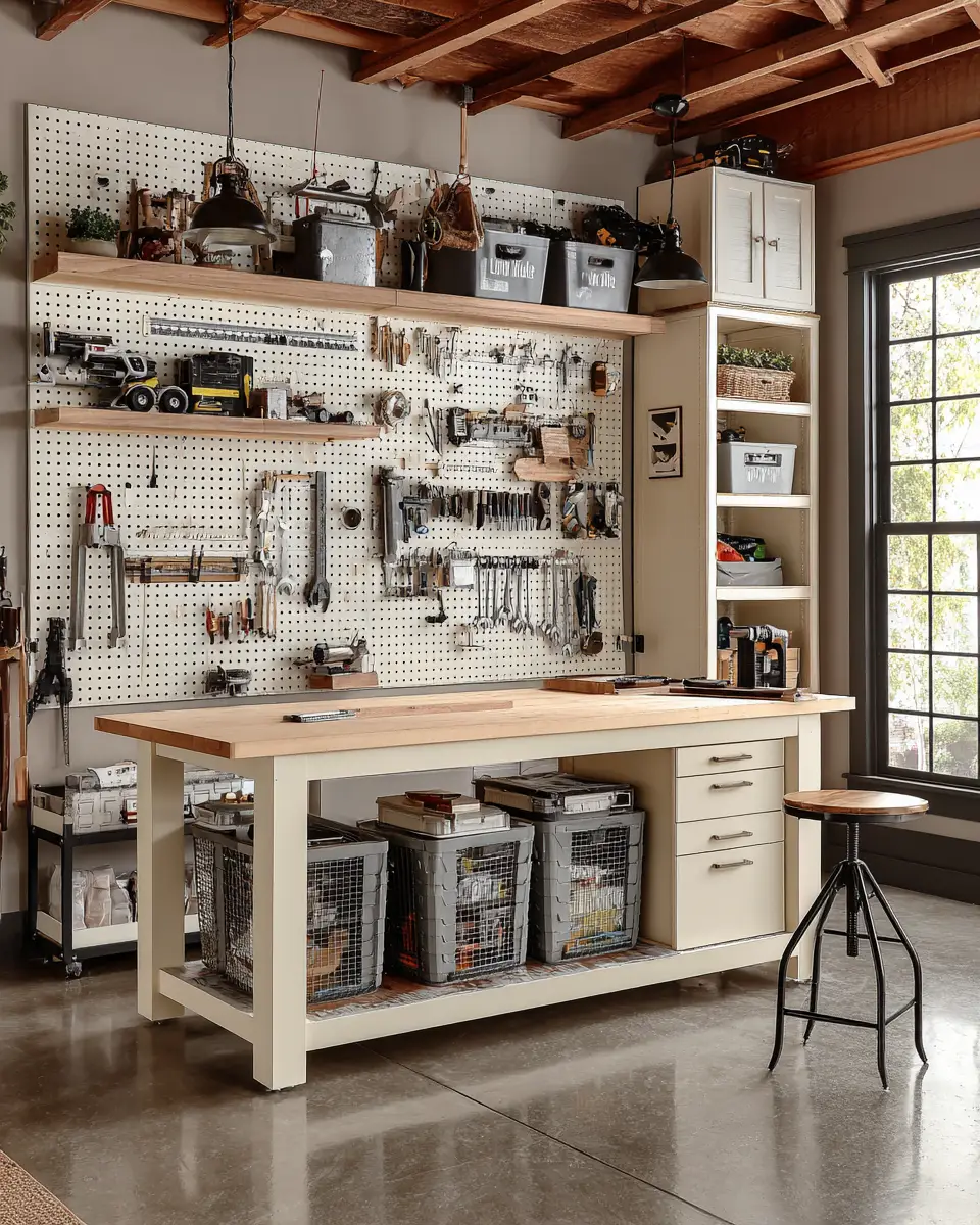 Ivory Contemporary Garage Decor Ideas - Featured