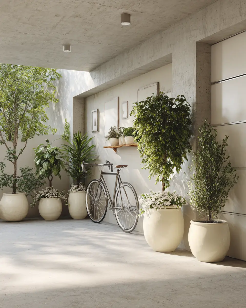 Ivory Contemporary Garage Decor Ideas