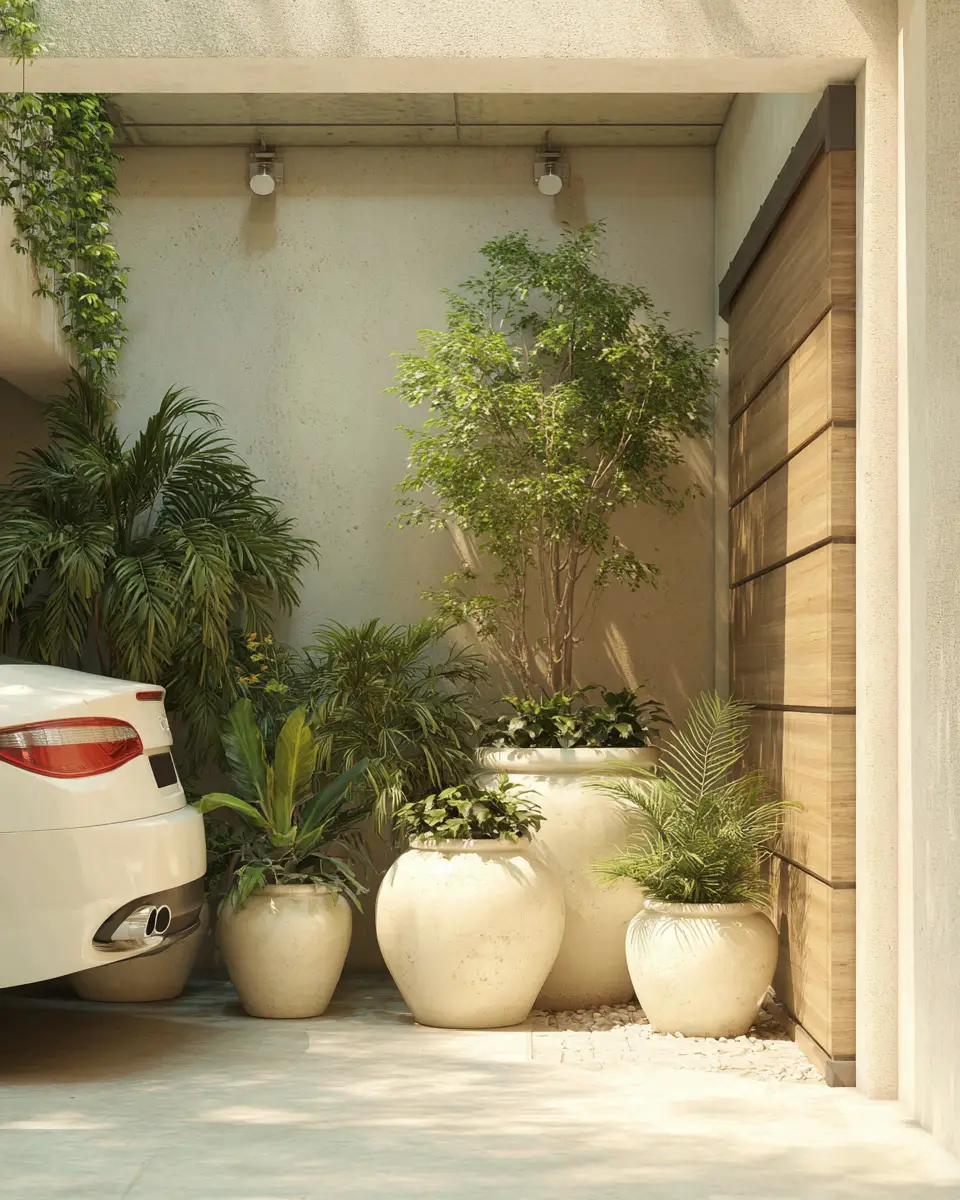 Ivory Contemporary Garage Decor Ideas