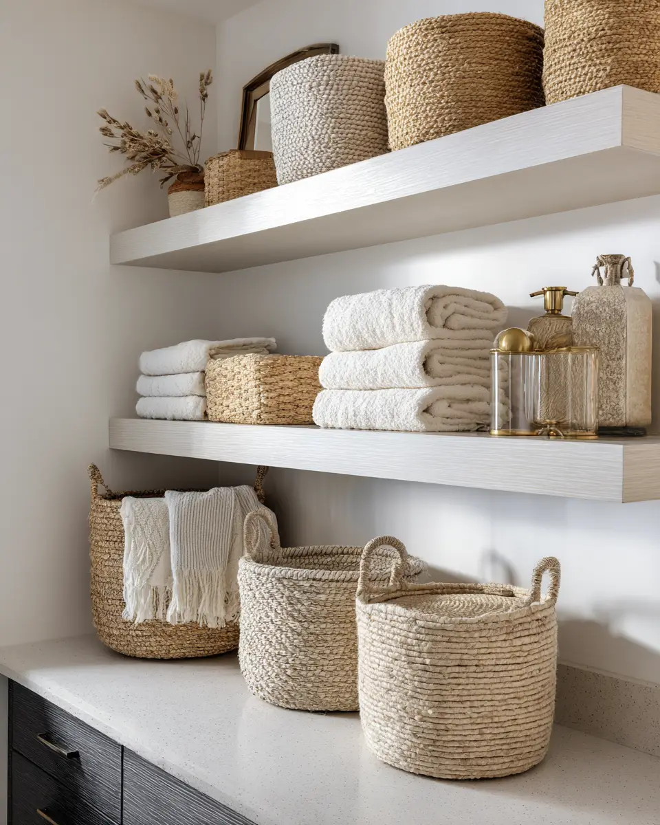 Ivory Contemporary Laundry Room Decor Ideas - Featured