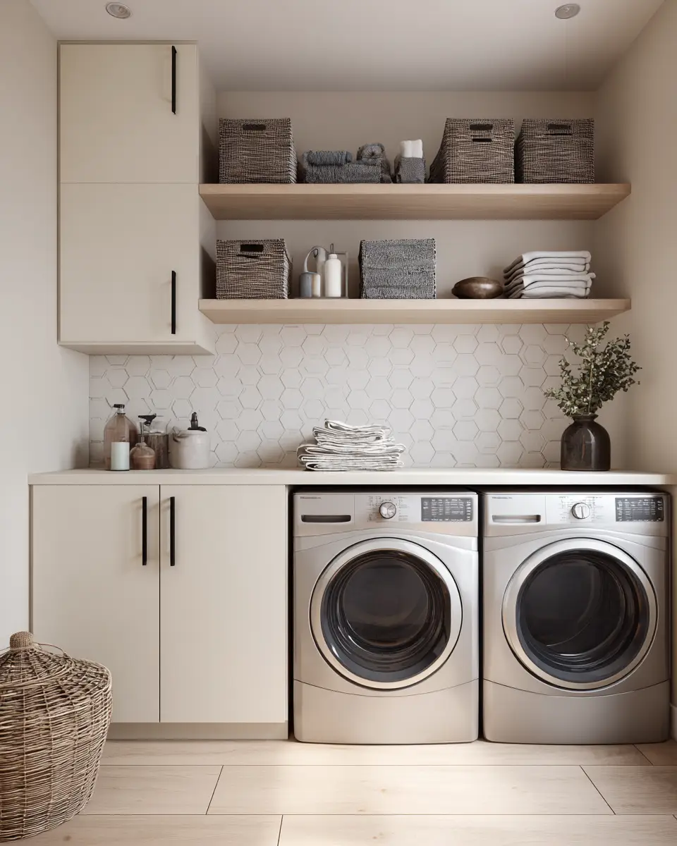 Ivory Contemporary Laundry Room Decor Ideas