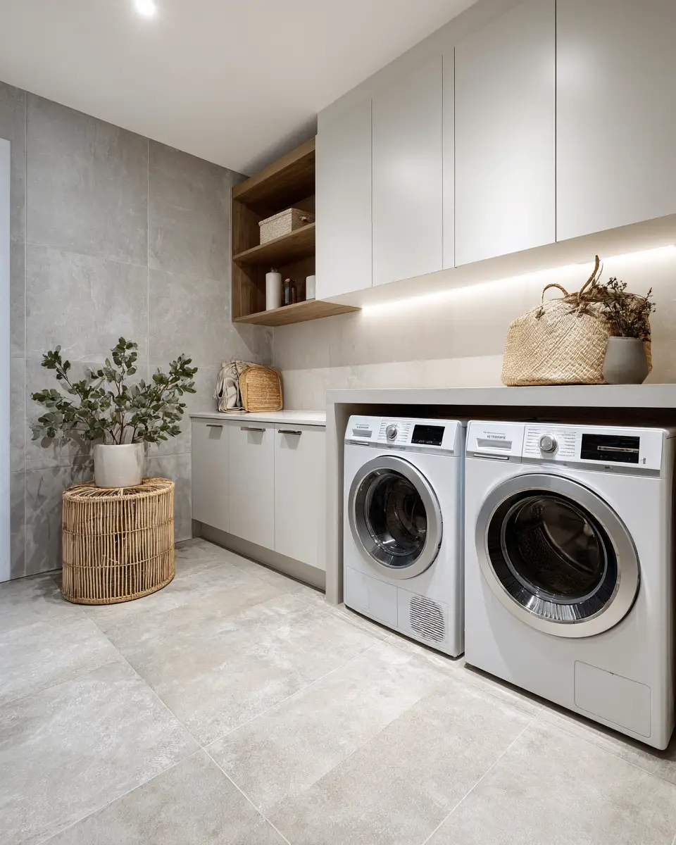 Ivory Contemporary Laundry Room Decor Ideas