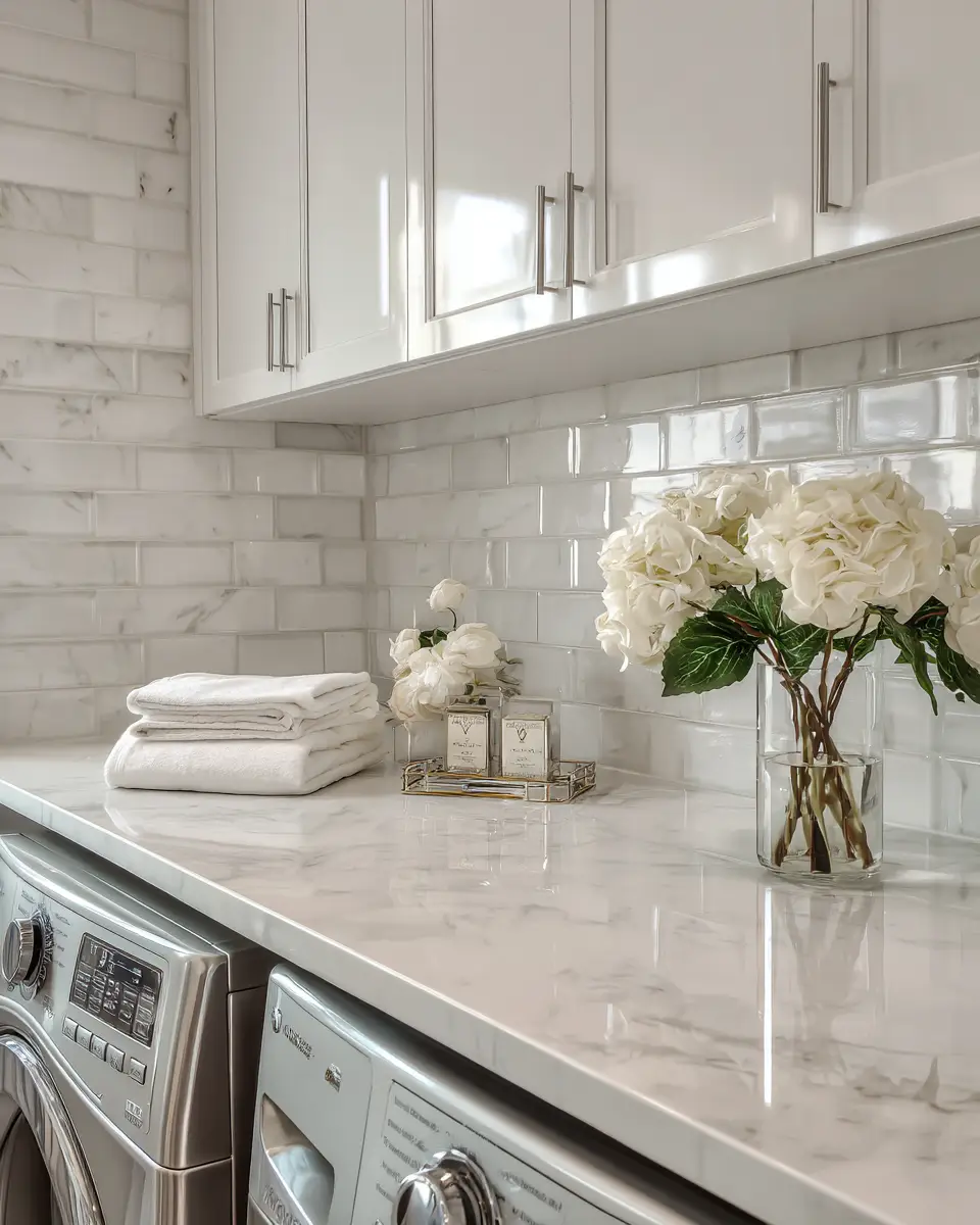 Ivory Contemporary Laundry Room Decor Ideas