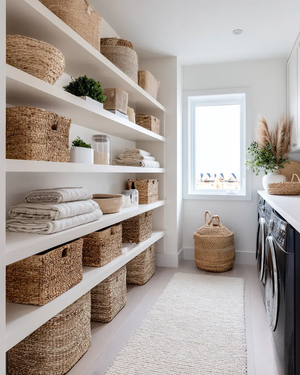 Ivory Contemporary Laundry Room Decor Ideas