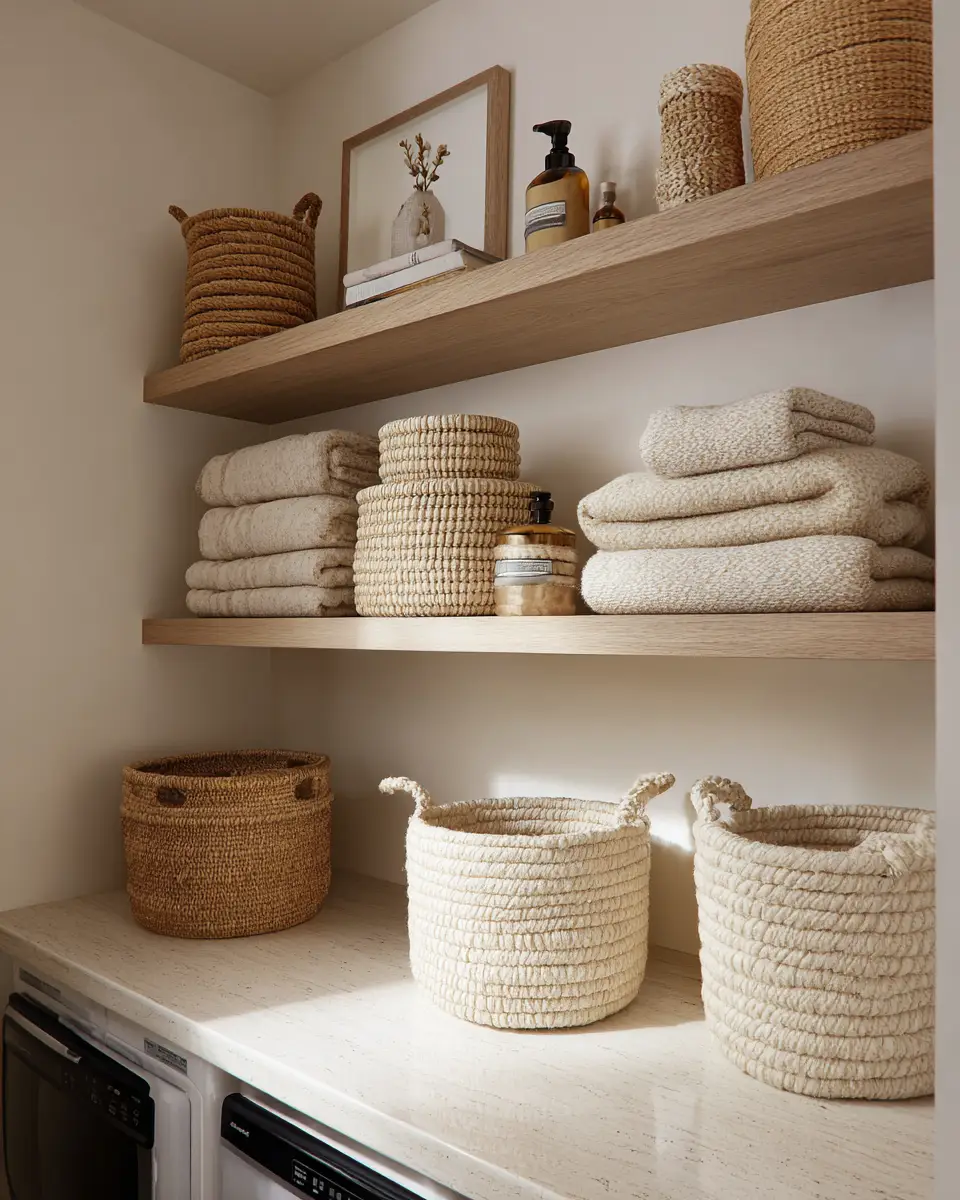 Ivory Contemporary Laundry Room Decor Ideas