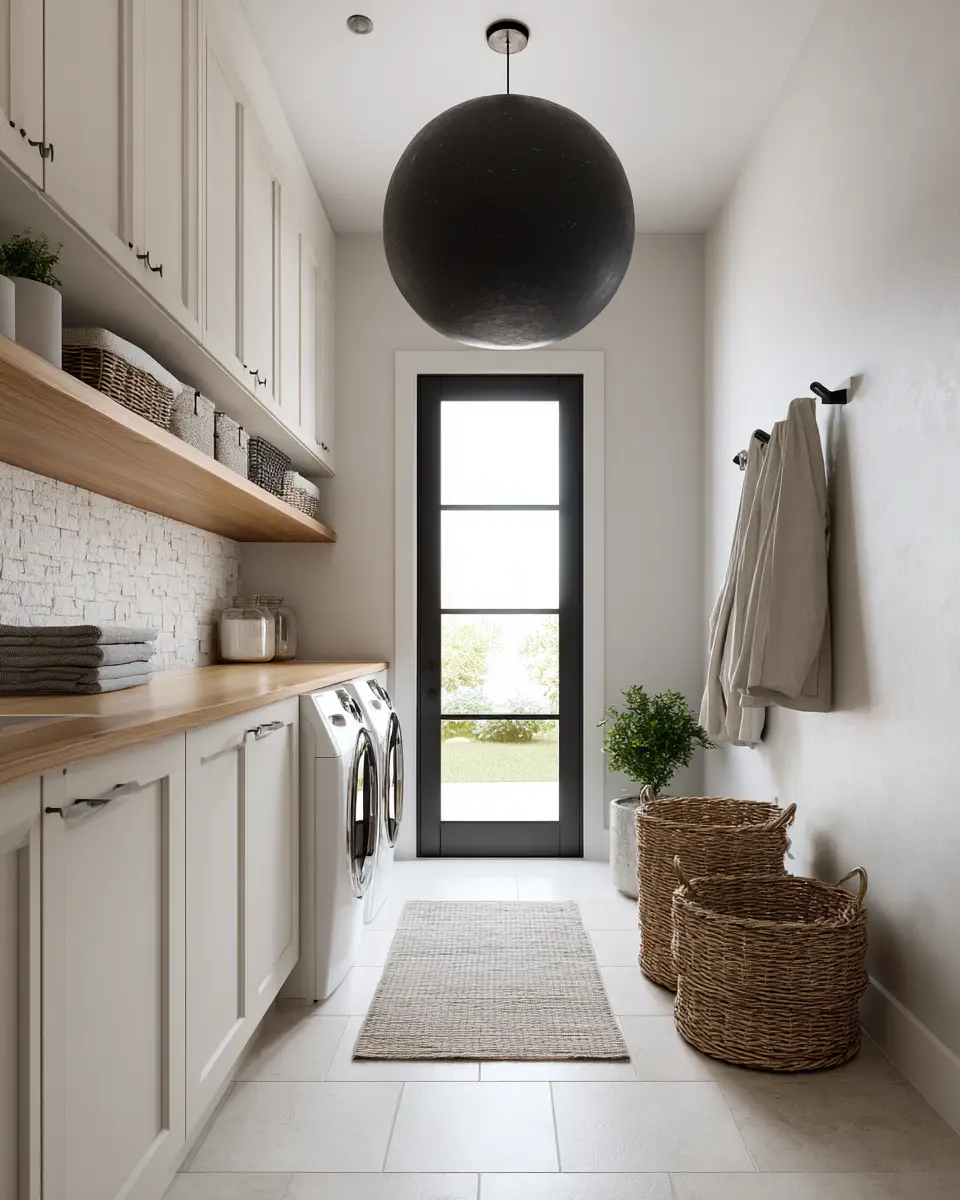 Ivory Contemporary Laundry Room Decor Ideas