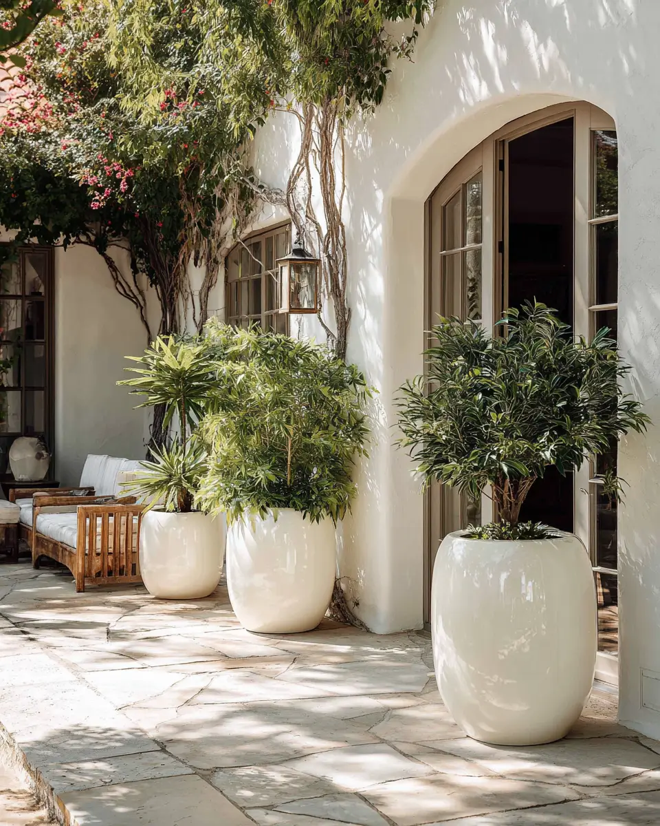 Ivory Eclectic Patio Decor Ideas