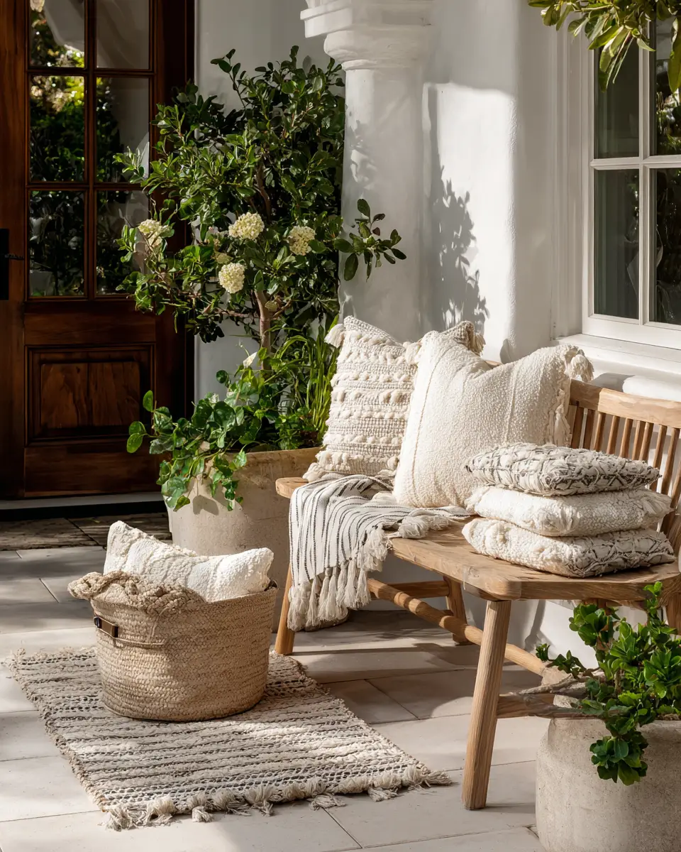 Ivory Eclectic Patio Decor Ideas