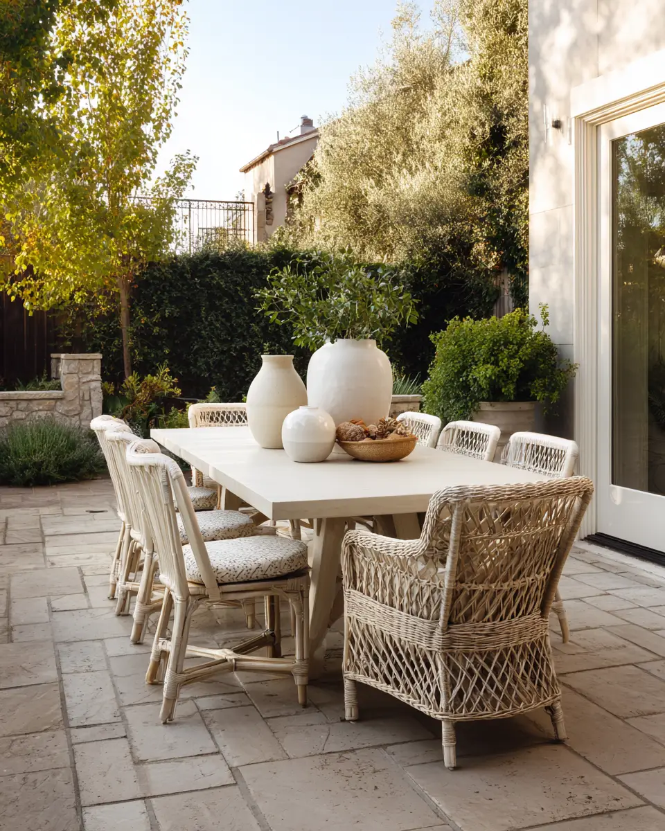 Ivory Eclectic Patio Decor Ideas