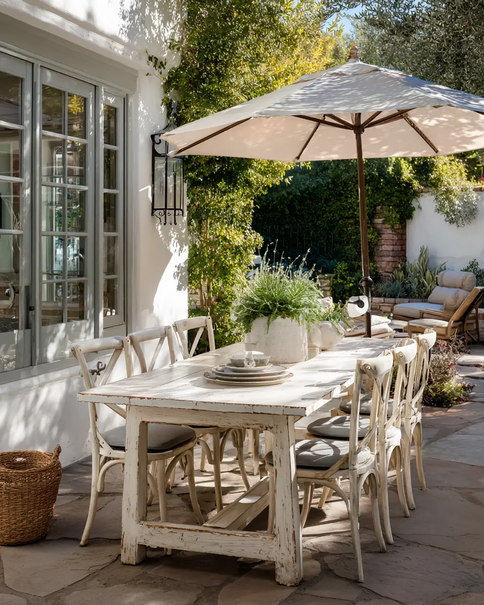 Ivory Eclectic Patio Decor Ideas