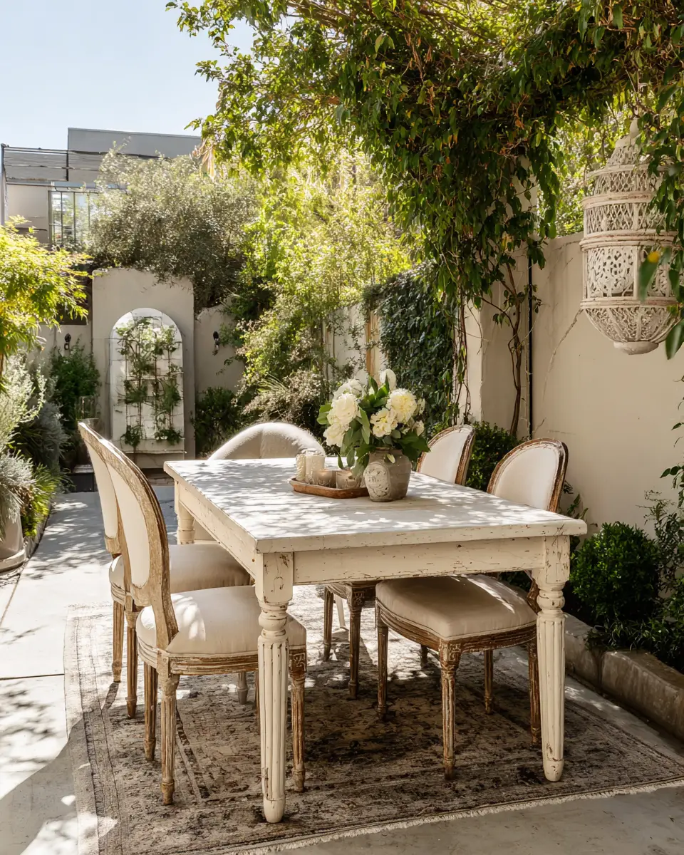 Ivory Eclectic Patio Decor Ideas