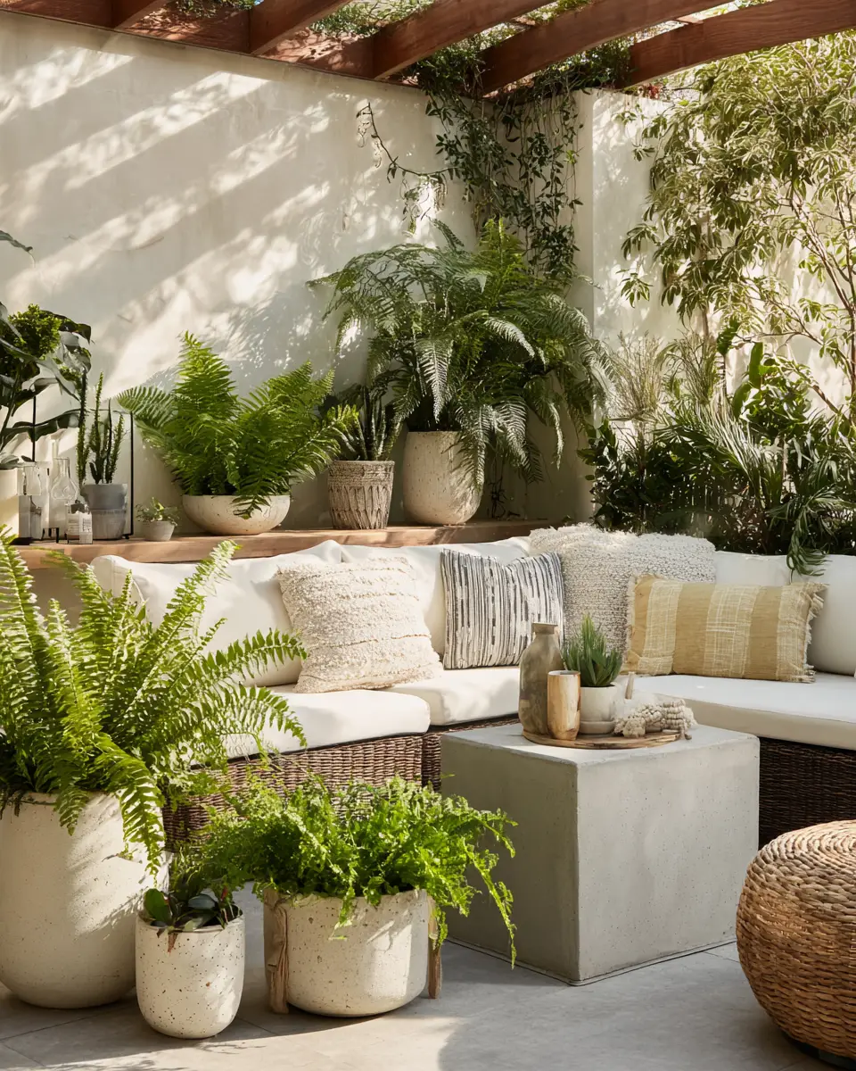 Ivory Eclectic Patio Decor Ideas