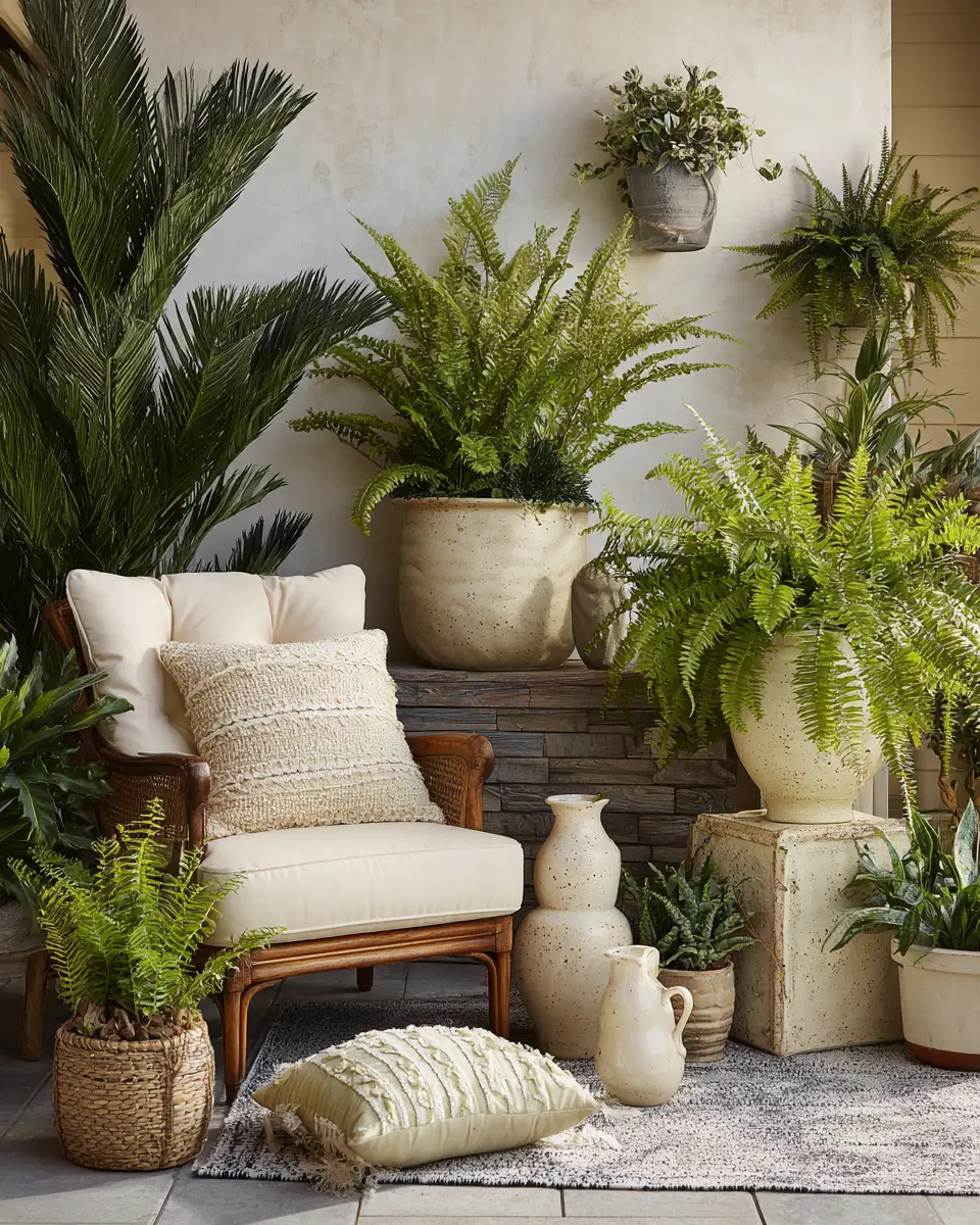 Ivory Eclectic Patio Decor Ideas