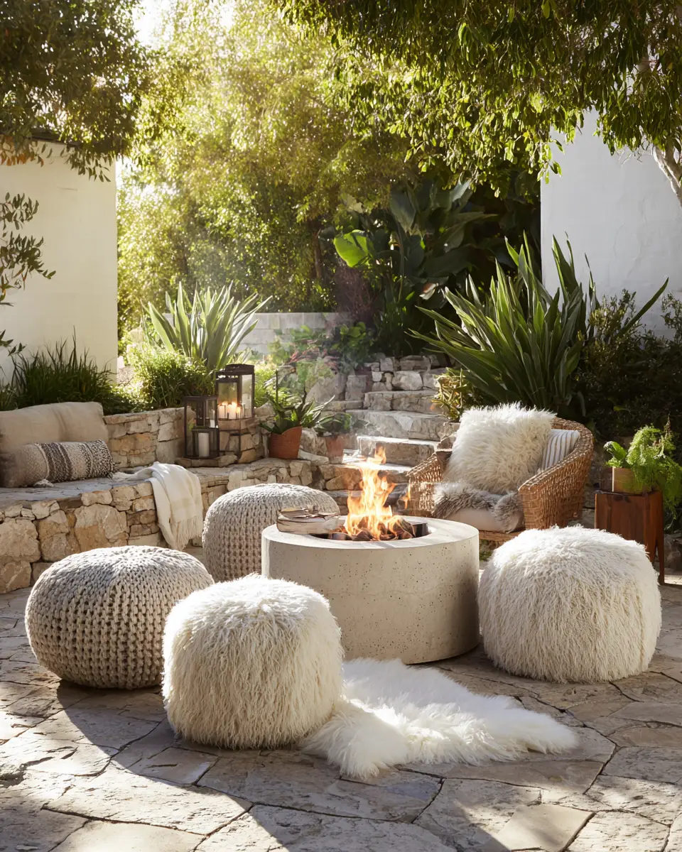 Ivory Eclectic Patio Decor Ideas