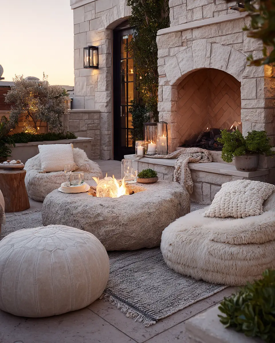 Ivory Eclectic Patio Decor Ideas