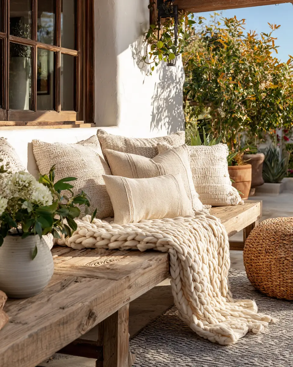 Ivory Eclectic Patio Decor Ideas