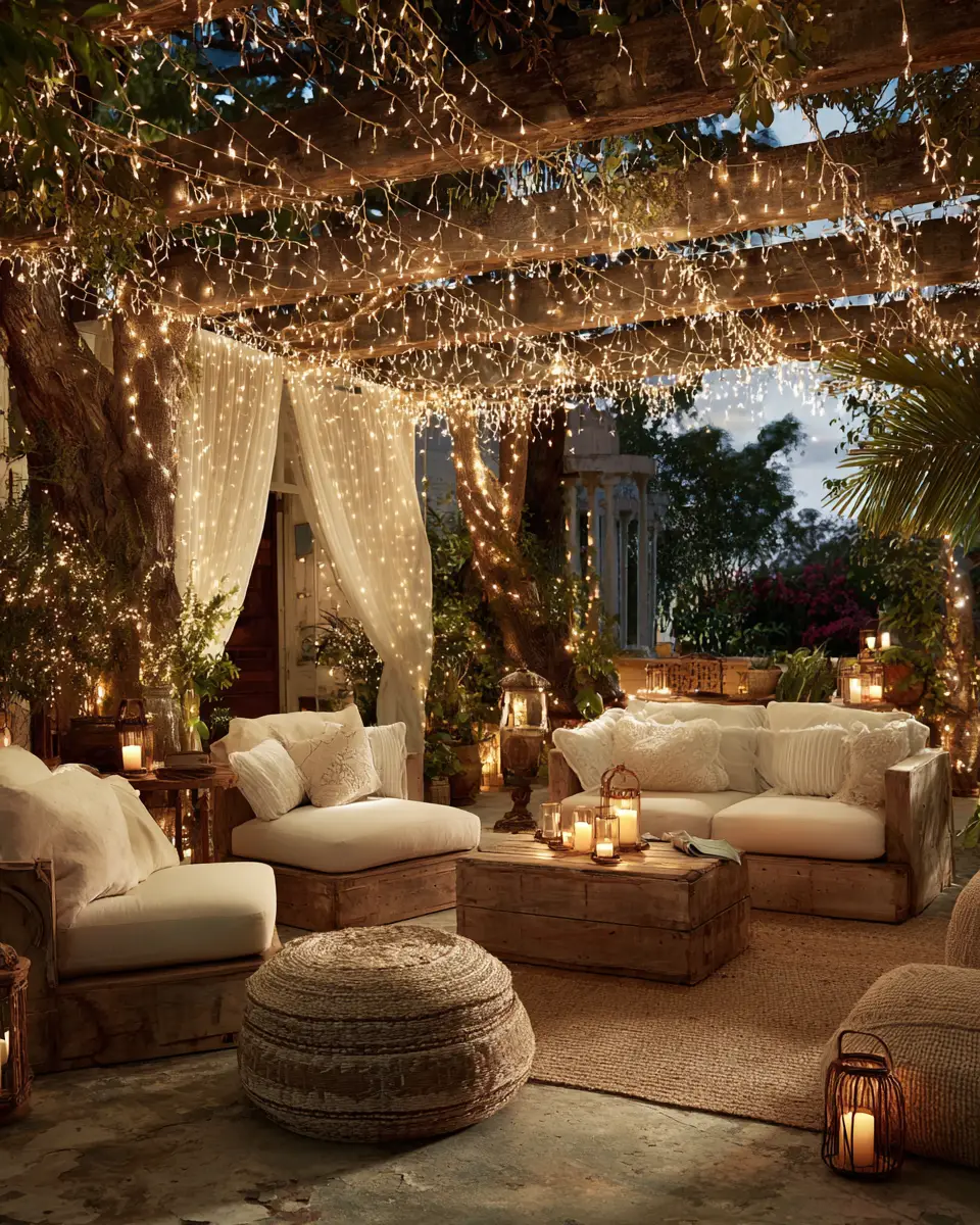 Ivory Eclectic Patio Decor Ideas