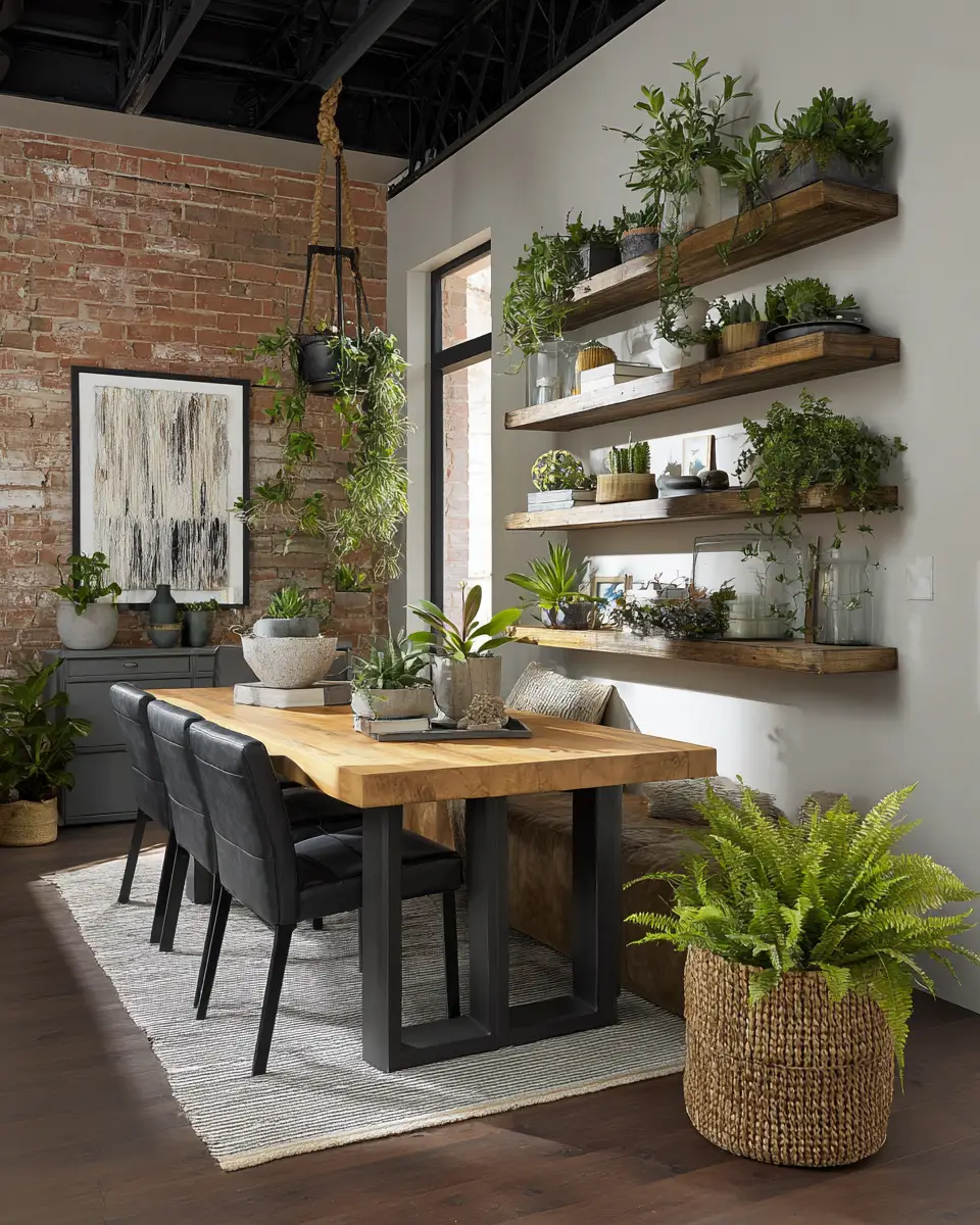 Ivory Industrial Dining Room Decor Ideas