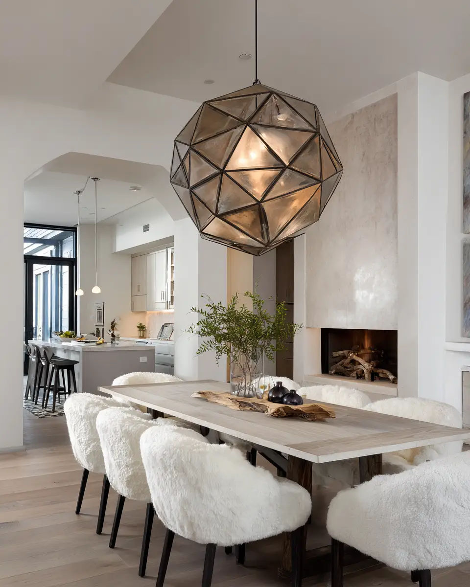 Ivory Industrial Dining Room Decor Ideas