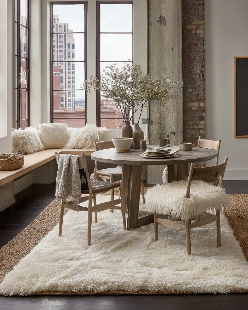 Ivory Industrial Dining Room Decor Ideas