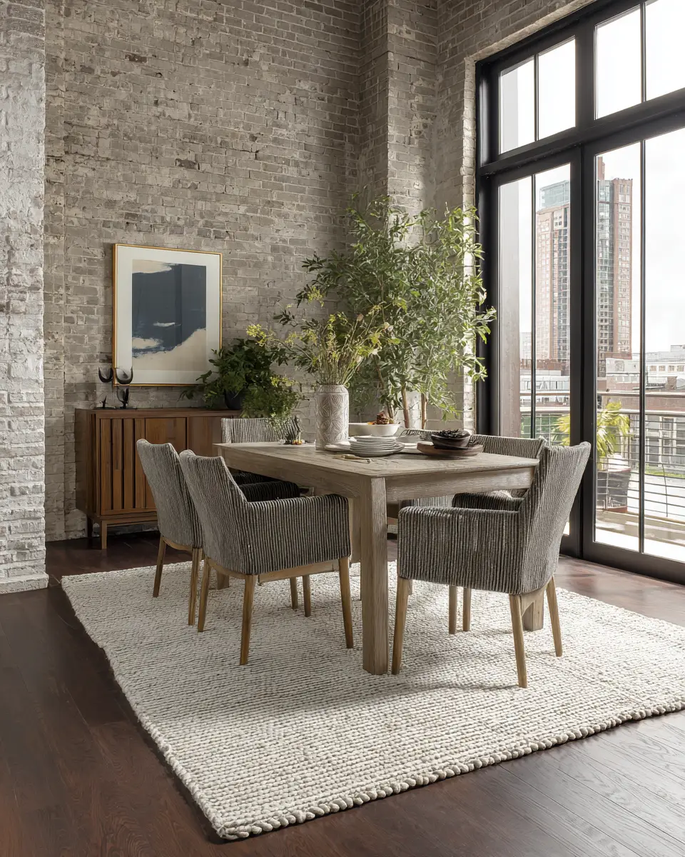 Ivory Industrial Dining Room Decor Ideas