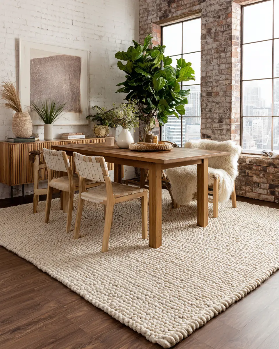 Ivory Industrial Dining Room Decor Ideas
