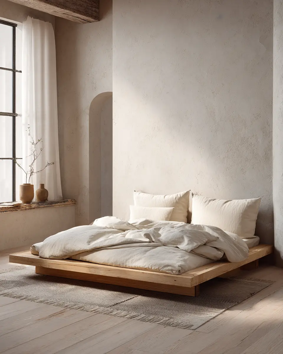 Ivory Japandi Bedroom Decor Ideas