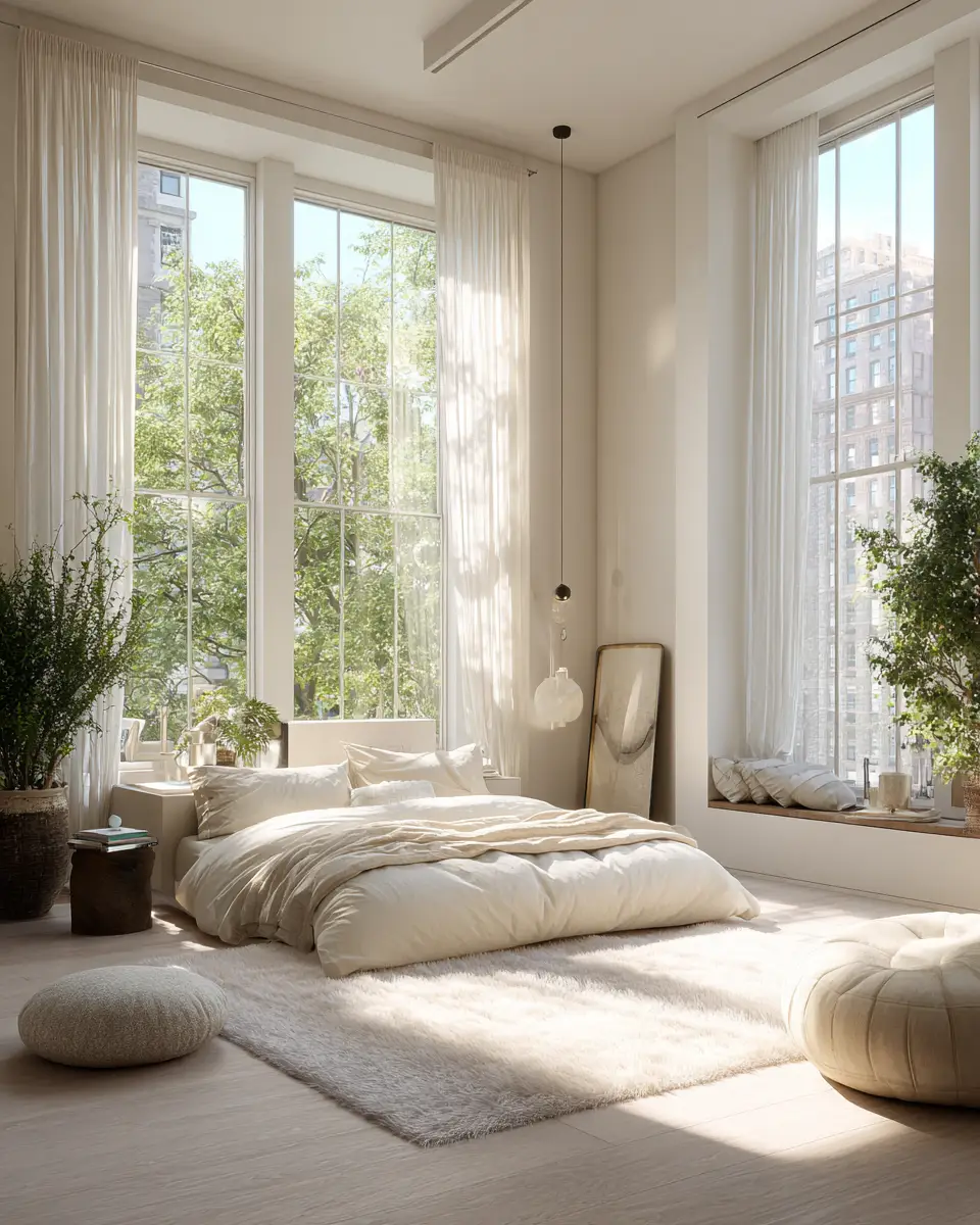 Ivory Japandi Bedroom Decor Ideas