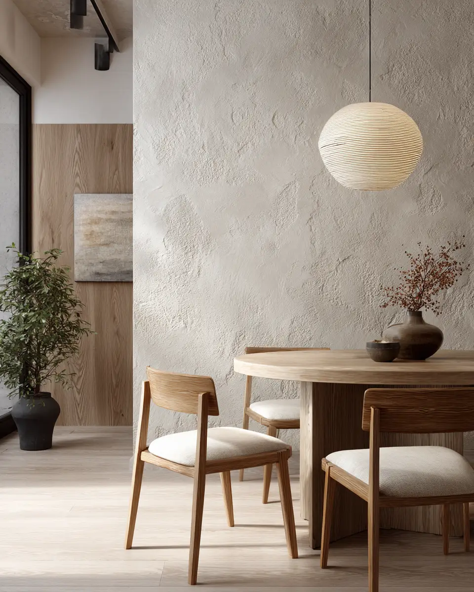 Ivory Japandi Dining Room Decor Ideas