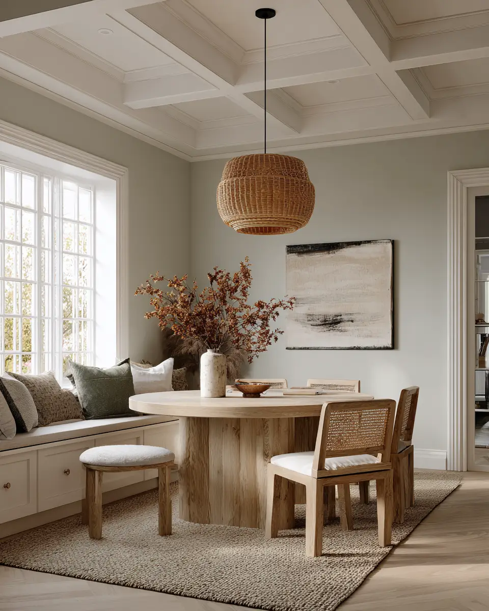 Ivory Japandi Dining Room Decor Ideas