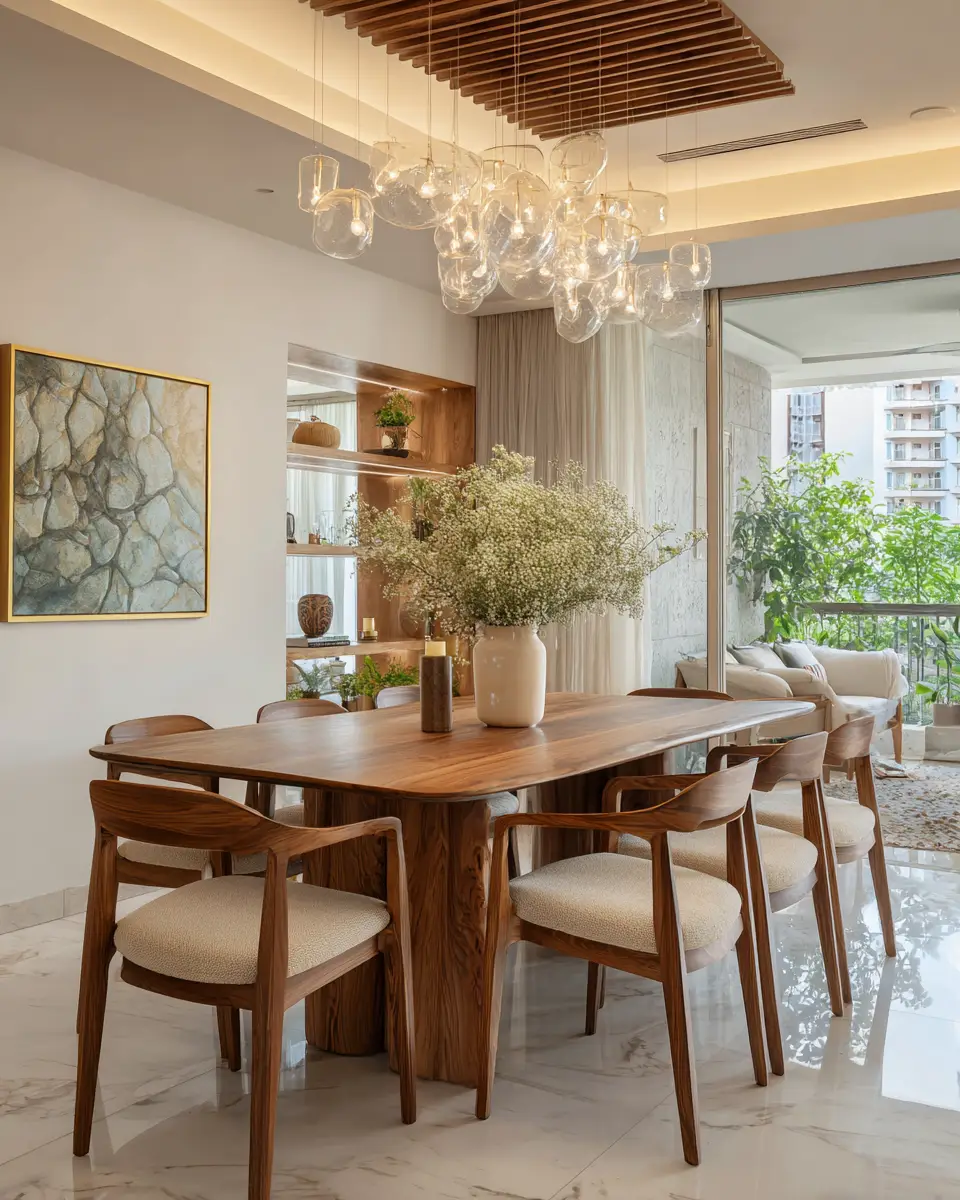 Ivory Japandi Dining Room Decor Ideas