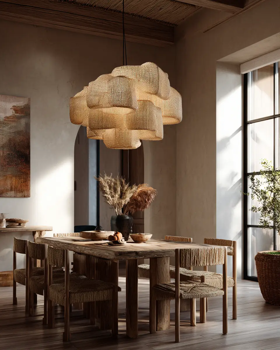 Ivory Japandi Dining Room Decor Ideas