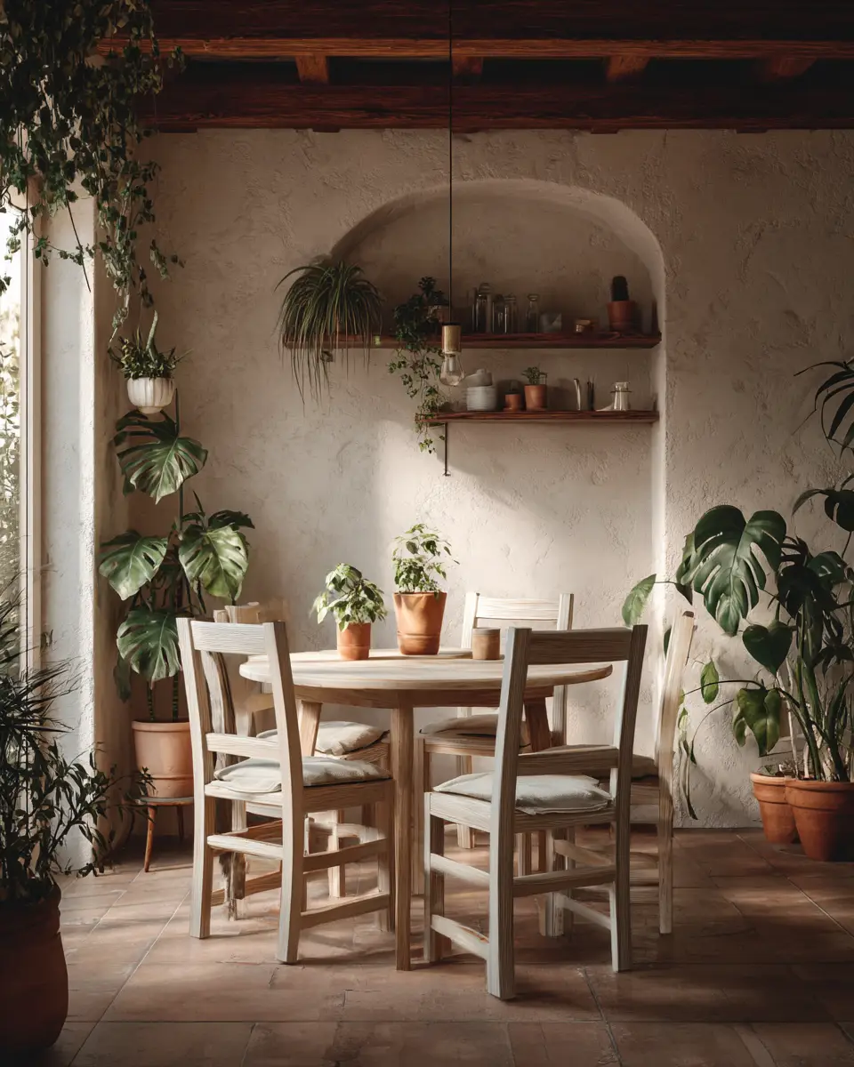 Ivory Japandi Dining Room Decor Ideas