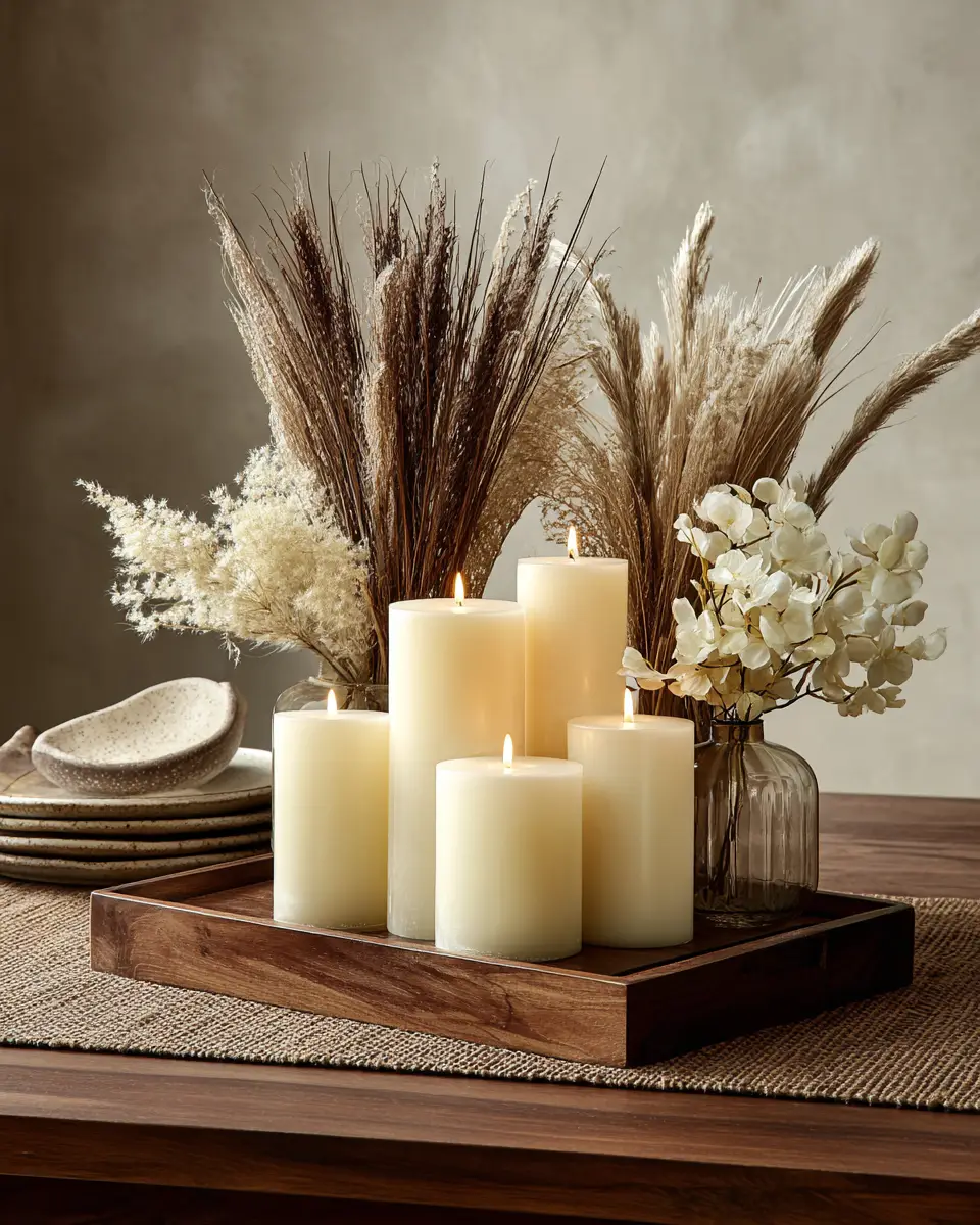 Ivory Japandi Dining Room Decor Ideas